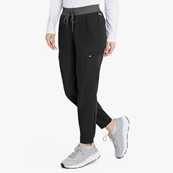 BARCO Grey's Anatomy Women's Black Scrubs Signature - London Jogger Pants - Picture 1 of 16